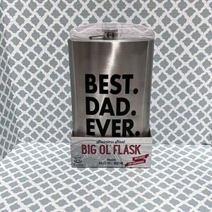 WEMBLEY Stainless Steel Big OL “BEST DAD EVER” 64 oz Flask